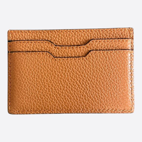 Amiri Brown Embossed Logo Leather Cardholder - Picture 2 of 2